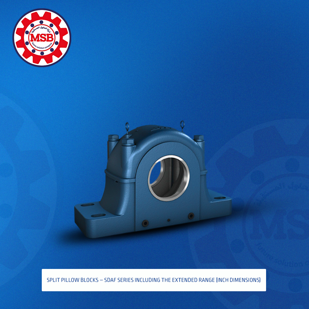 Split pillow blocks – SDAF series including the extended range (inch dimensions) (1) SPLIT PILLOW BLOCKS – SDAF SERIES (Including Extended Range, Inch Dimensions)